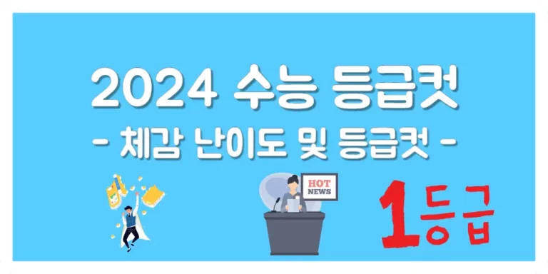 2024 수능 등급컷 공개 : EBSi 참조